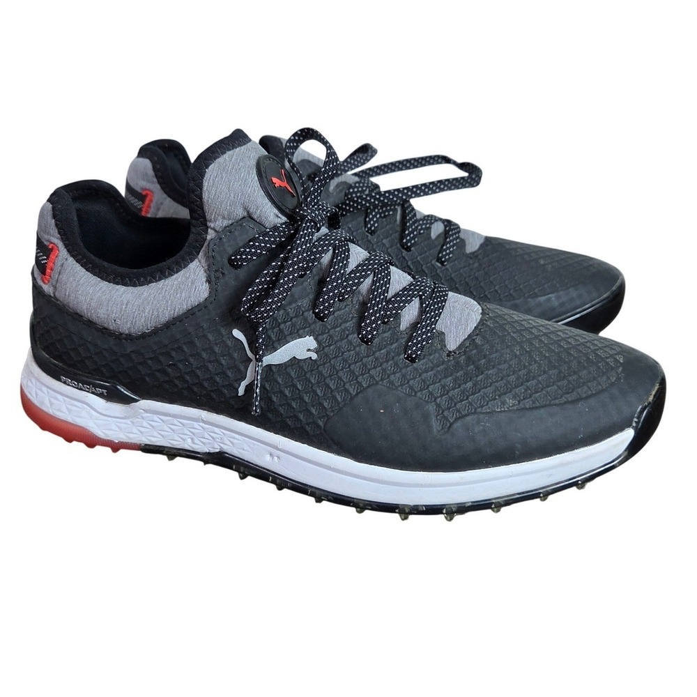 Puma‎ PROADAPT Alphacat Spikeless Golf Shoes Womens size 8 Black & Red
